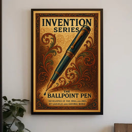 The Ballpoint Pen Invention Series Poster
