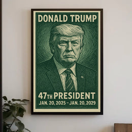 Donald Trump 47th President Poster