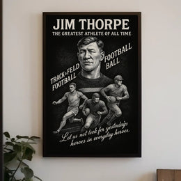 Jim Thorpe The Greatest Athlete of All Time Poster