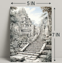 Ancient Temple In The Jungle Poster