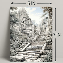 Ancient Temple In The Jungle Poster