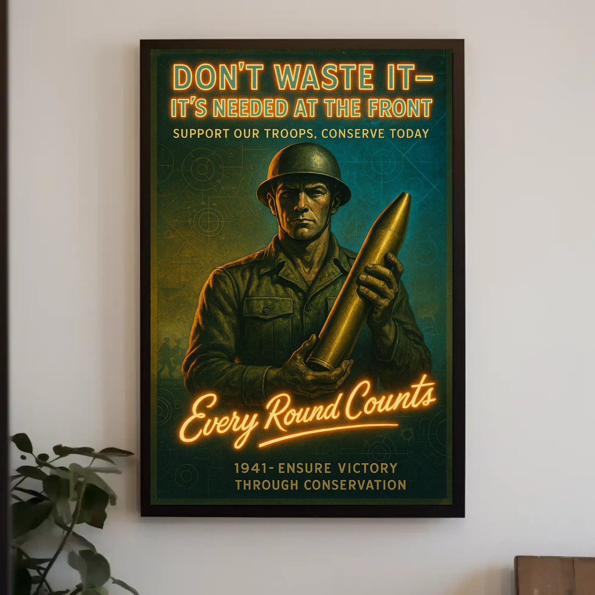 Every Round Counts 1941 Conservation Poster