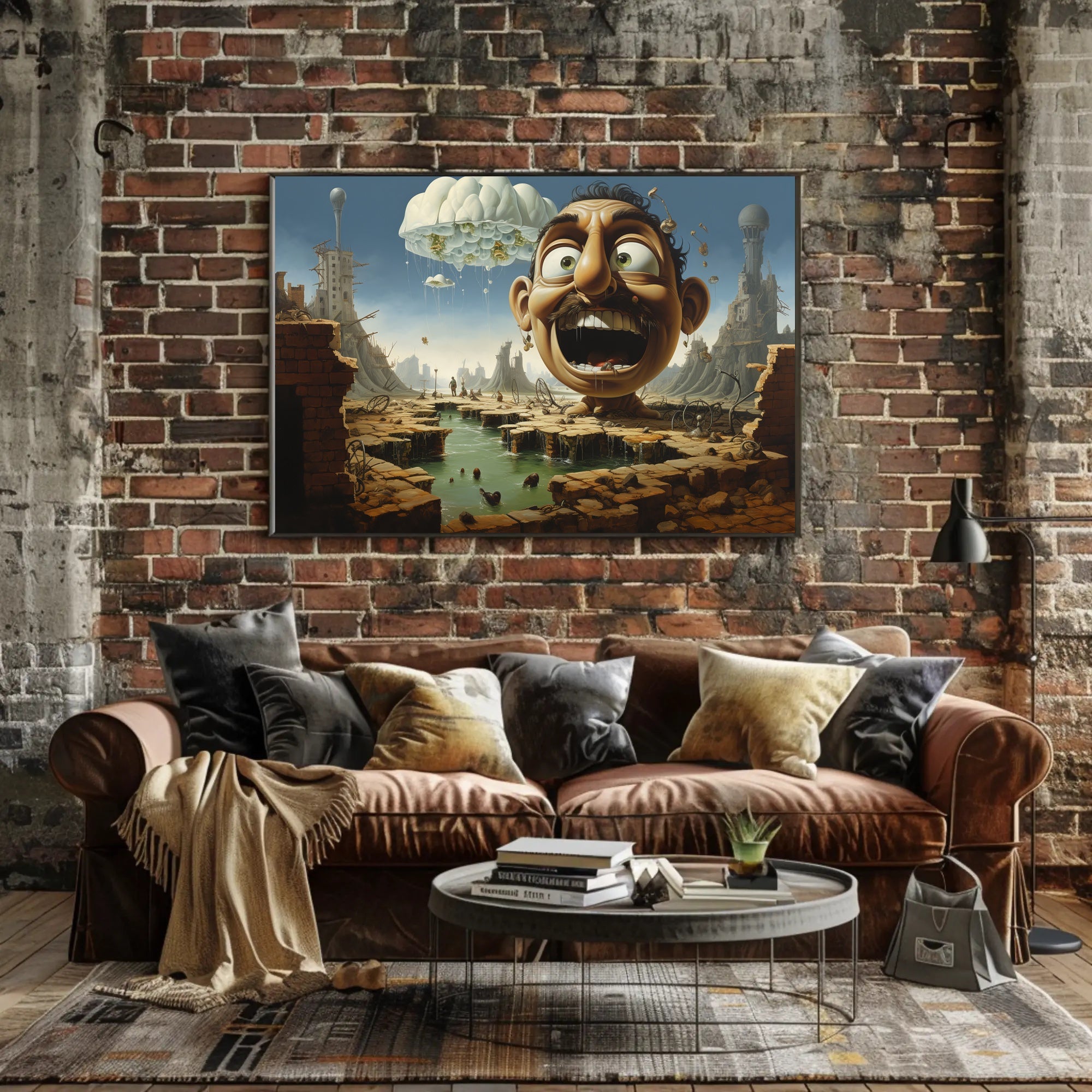 Surreal Whimsical Apocalyptic Scene Abstract or Artistic Poster