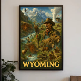 Wyoming Wilderness Adventure Poster