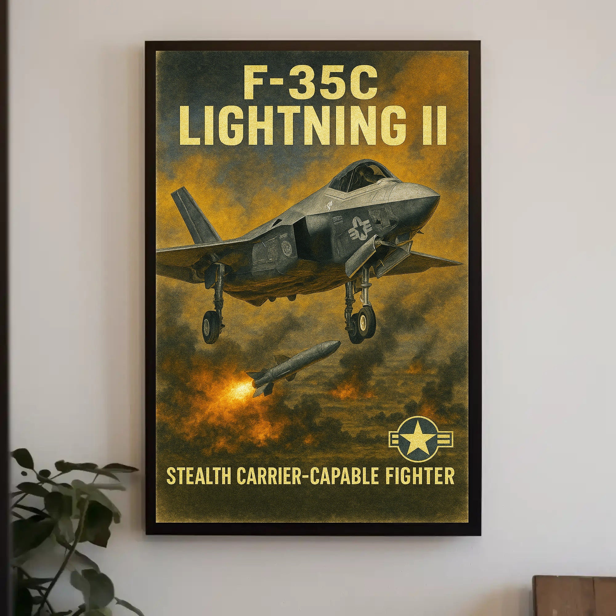 F-35C Lightning II Poster PosterGoat