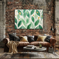 Green Leaf Harmony Poster