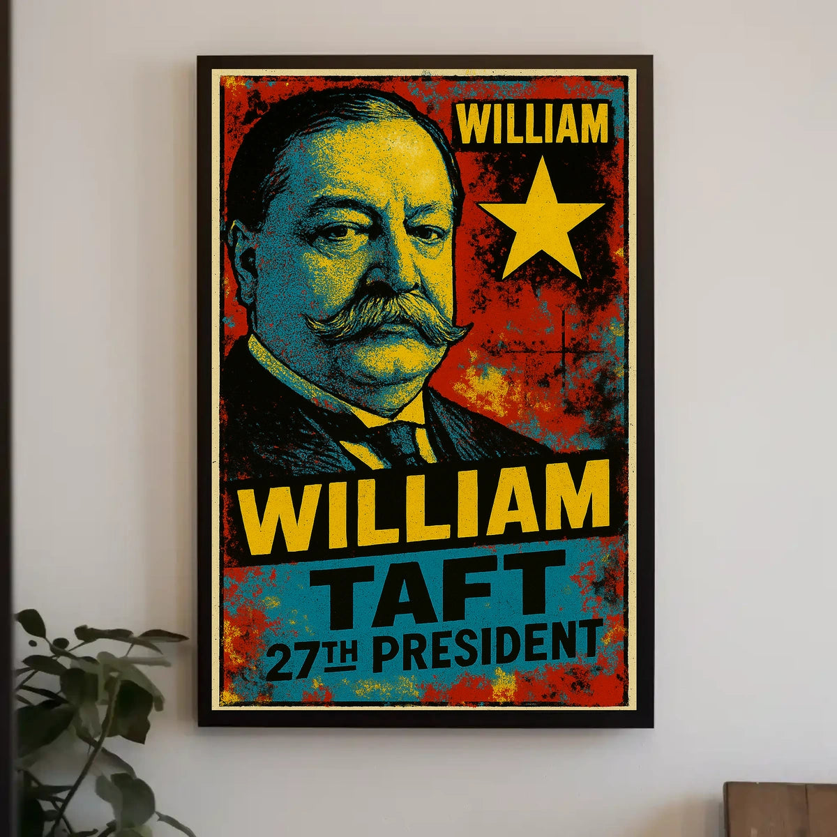 William Howard Taft 27th President of the United States Graffiti Pop Art Poster