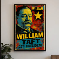 William Howard Taft 27th President of the United States Graffiti Pop Art Poster