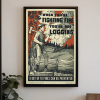 Forest Conservation Fire Prevention Propaganda Poster
