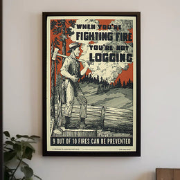 Forest Conservation Fire Prevention Propaganda Poster