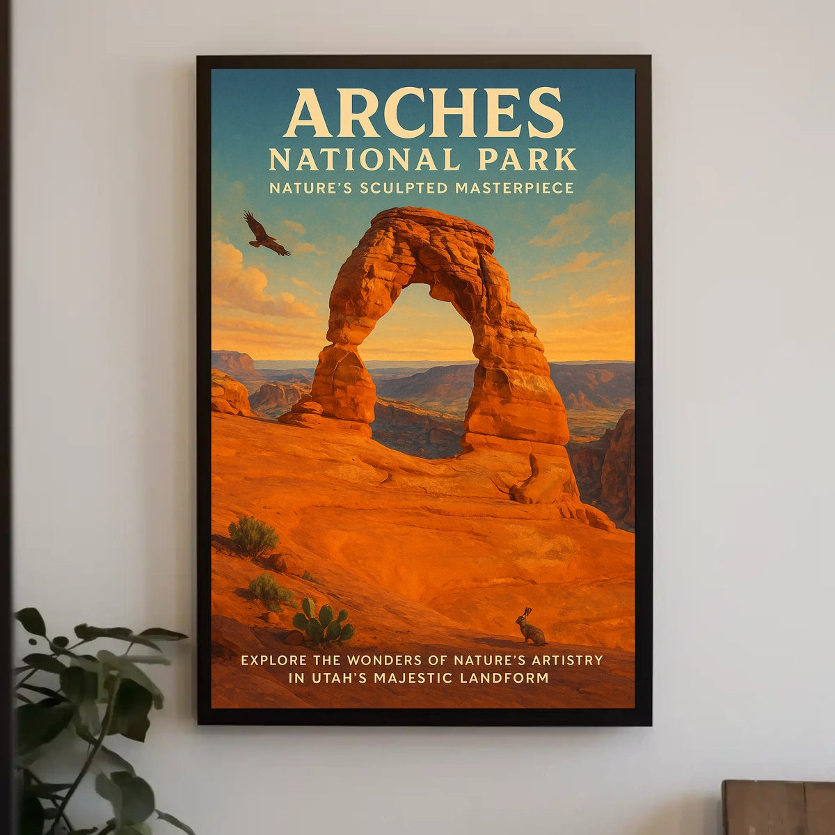 Arches National Park Scenic Vintage Travel Poster