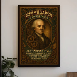 Hugh Williamson Founding Father Poster