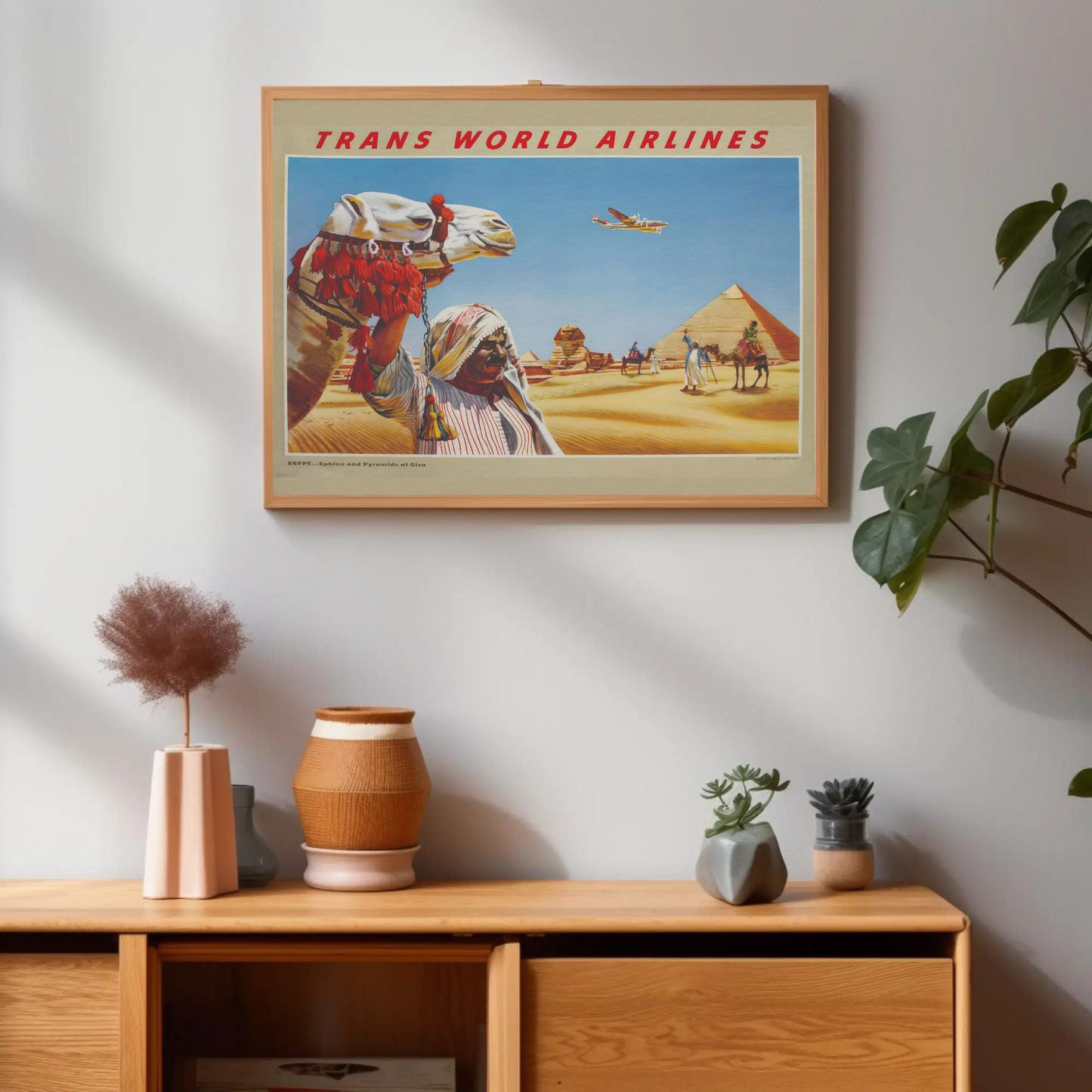 Egypt - Sphinx and Pyramids at Giza Poster