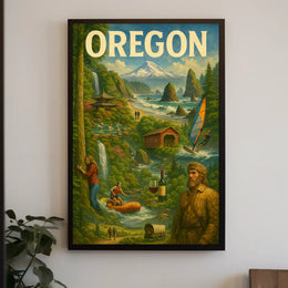 Discover Oregon Poster