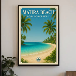 Matira Beach Bora Boras Jewel Poster