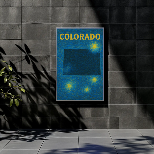 Colorado Starry Night Poster