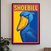 Shoebill Illustration Poster