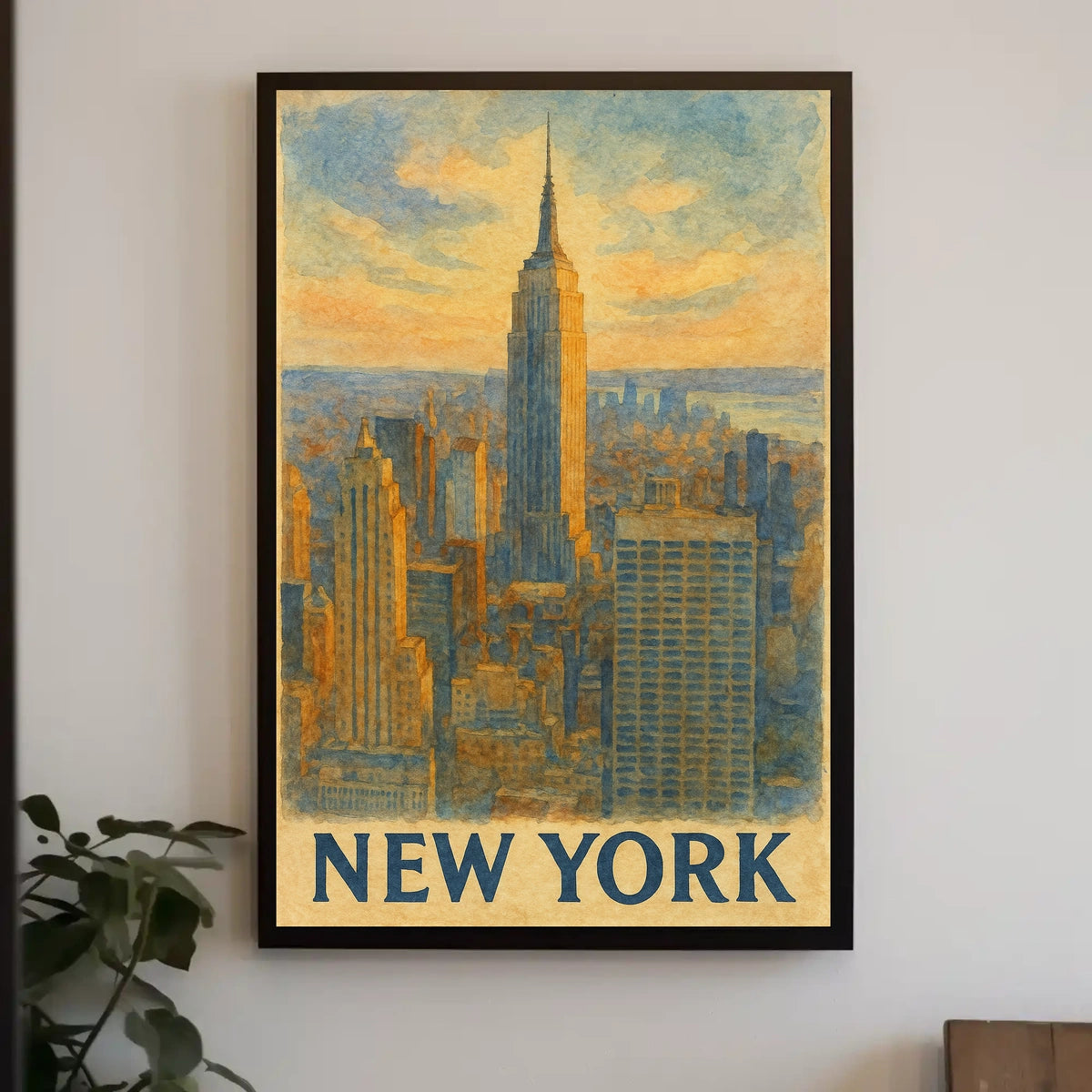 New York City Skyline Poster