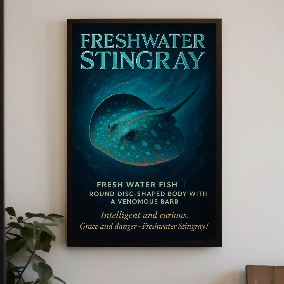 Freshwater Stingray Grace and Danger Poster
