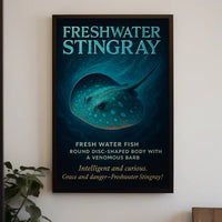 Freshwater Stingray Grace and Danger Poster