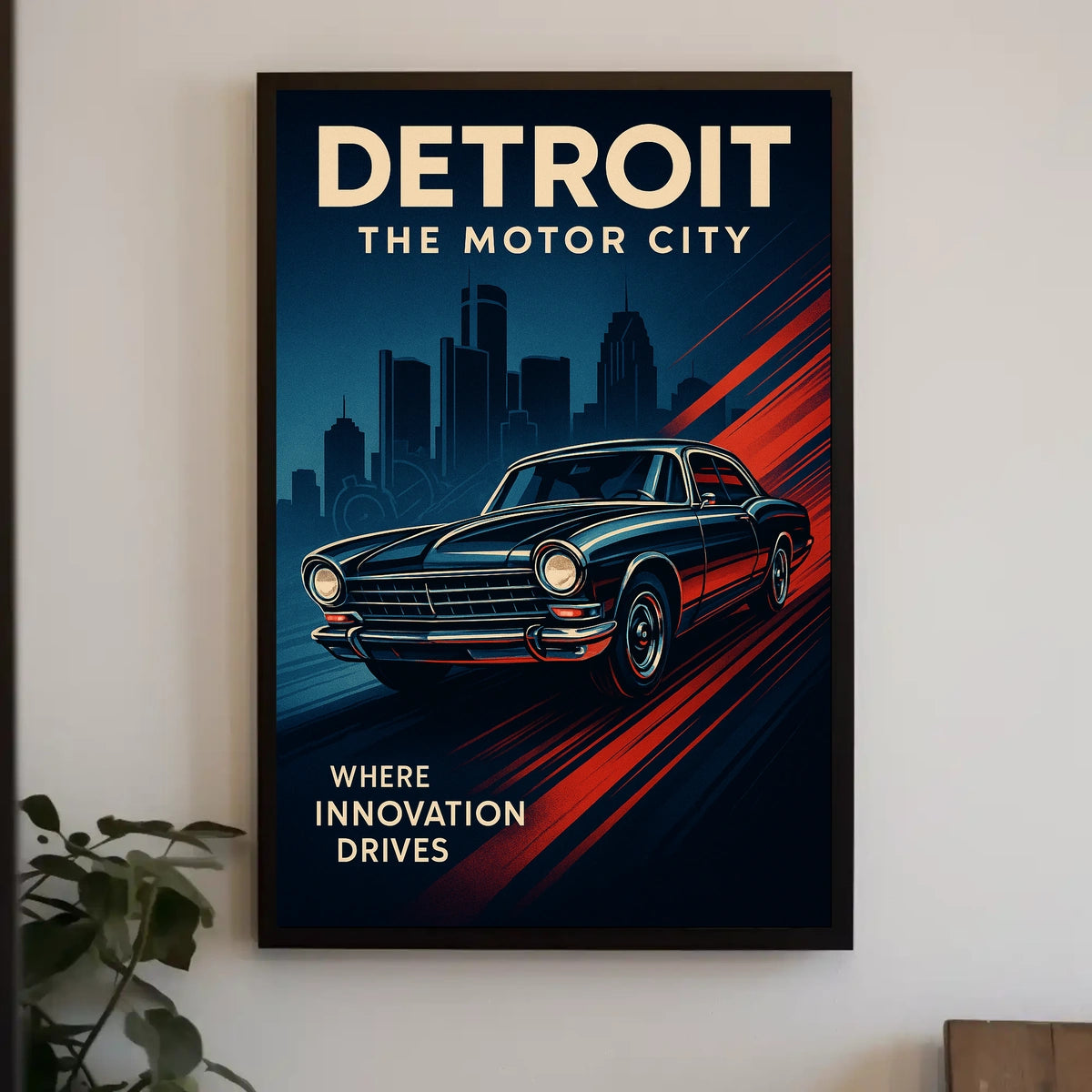 Detroit The Motor City Poster