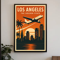 Los Angeles Vintage Travel Poster