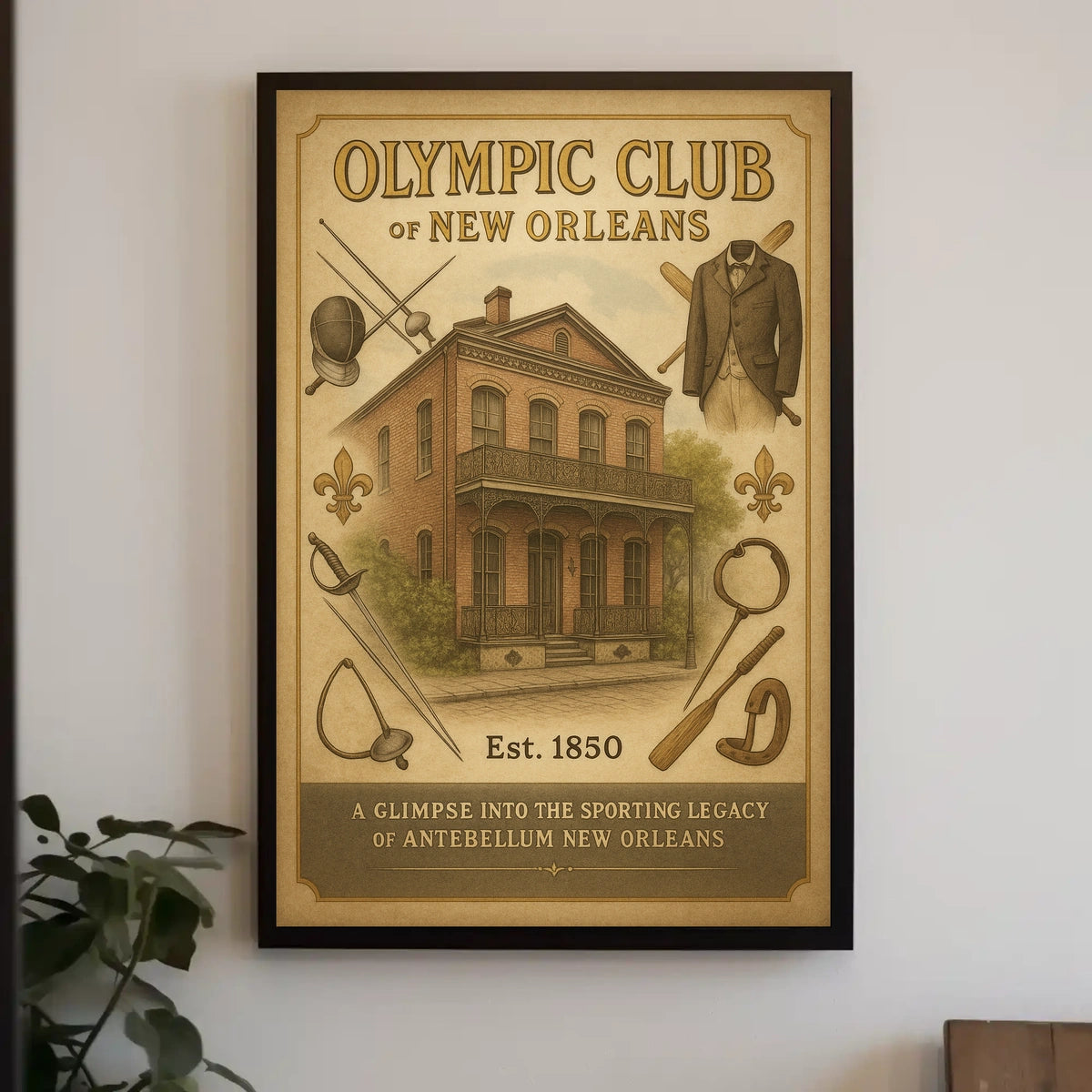 Olympic Club Of New Orleans Poster