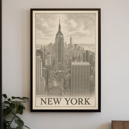 Iconic New York Skyline Poster