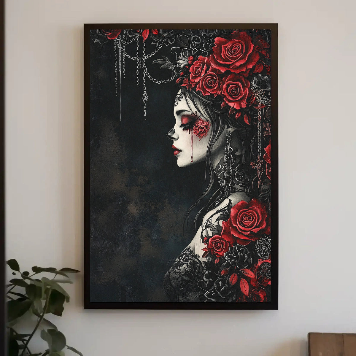 Gothic Romantic Aura Women's Art in Artistic or Pop Culture Poster