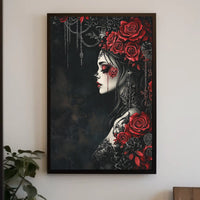 Gothic Romantic Aura Women's Art in Artistic or Pop Culture Poster