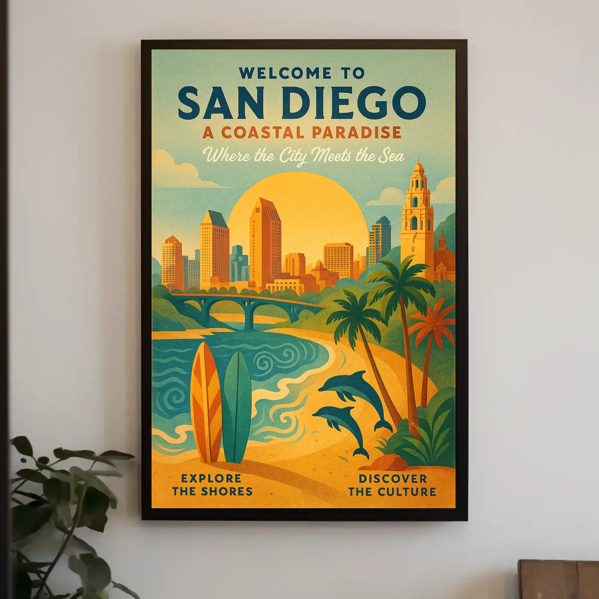 Welcome to San Diego A Coastal Paradise Poster