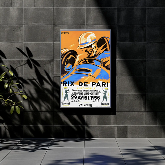 Prix de Paris – 1956 Valvoline Race Poster