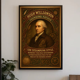Steampunk Founding Father Historical or Presidential Poster
