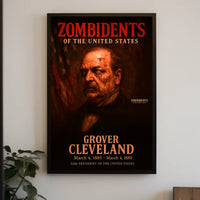 Grover Cleveland 22nd President of the United States Zombidents Poster Series