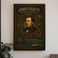 John Harvie Pioneer Of Progress Poster