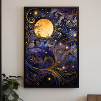 Mystical Moonlit Night Artistry Fantasy or Mythology Poster
