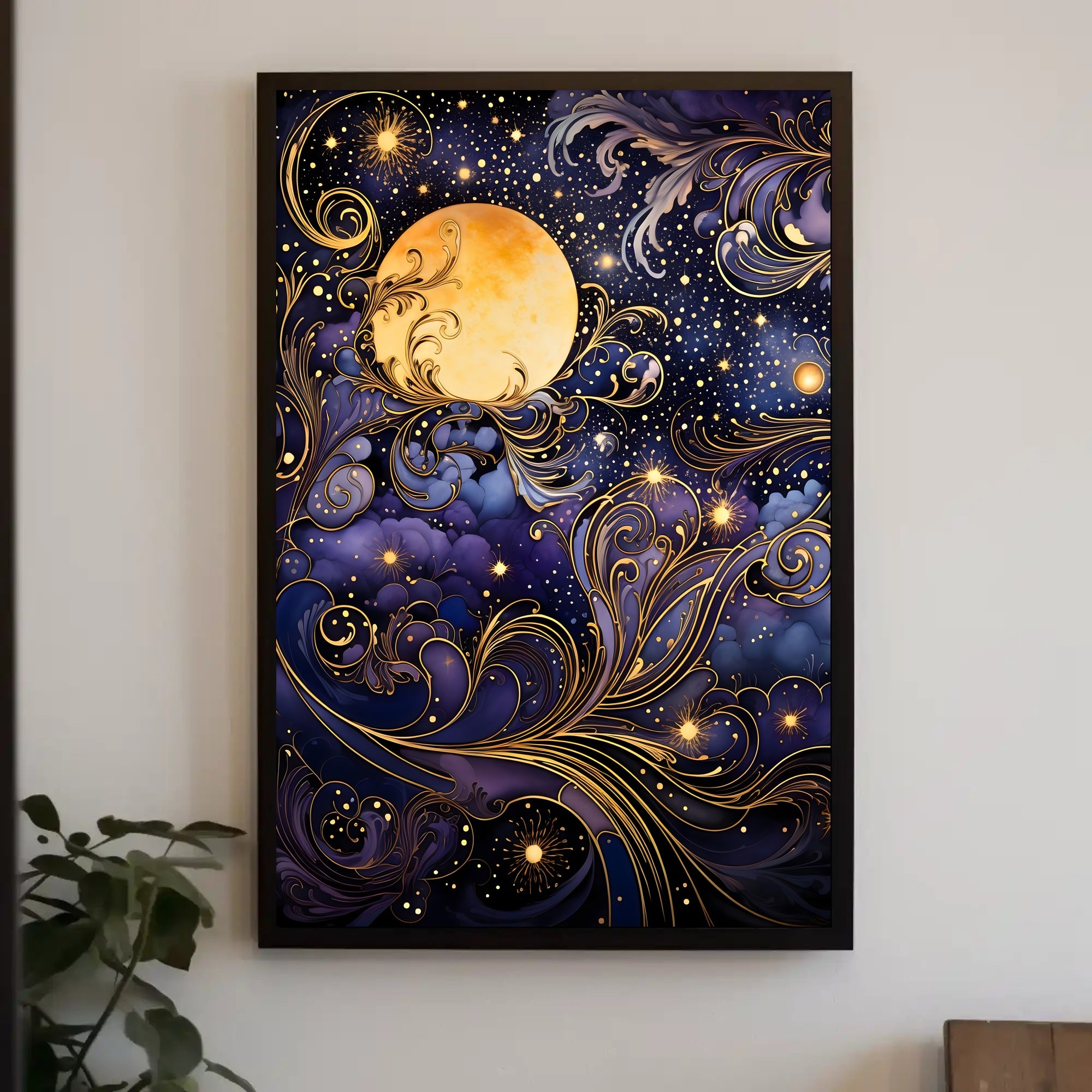 Mystical Moonlit Night Artistry Fantasy or Mythology Poster