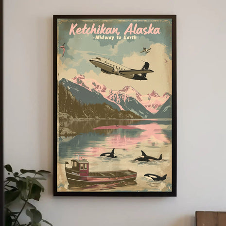 Ketchikan Alaska Adventure Travel Poster