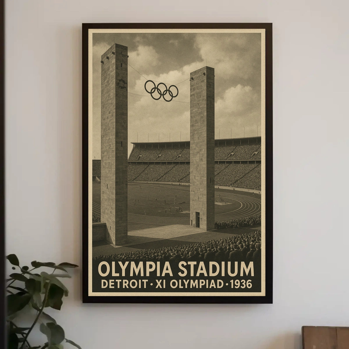 Olympia Stadium XI Olympiad 1936 Poster