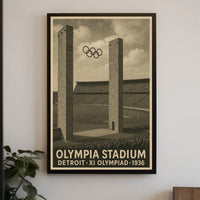 Olympia Stadium XI Olympiad 1936 Poster