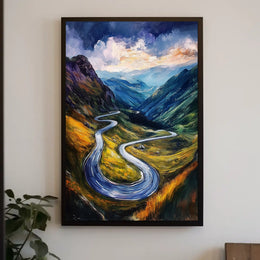 Romania Transfagarasan Mountain Road Scenic Poster