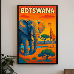 Botswana Wildlife Adventure Poster