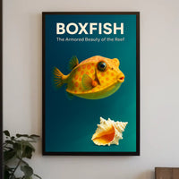 Boxfish The Armored Beauty of the Reef Poster