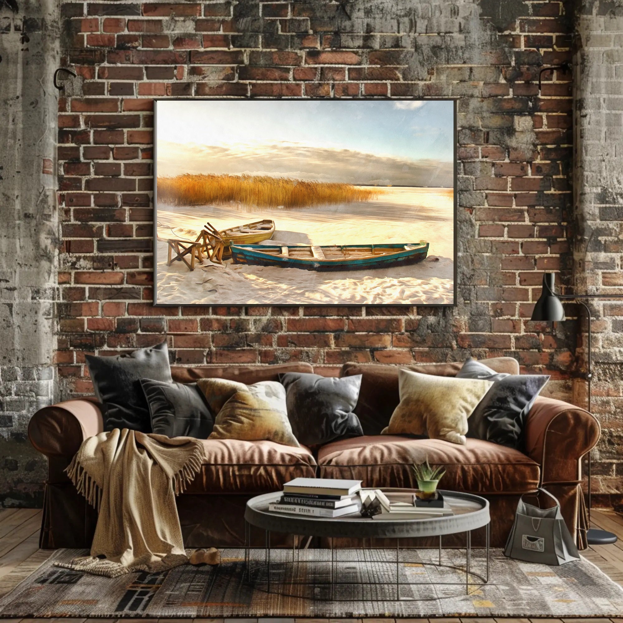 Winter Serenity by the Lake Poster