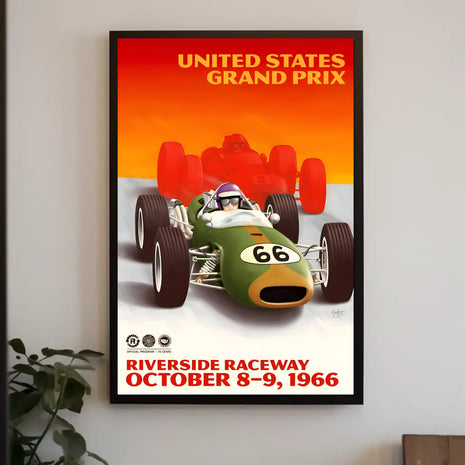 United States Grand Prix 1966 Poster