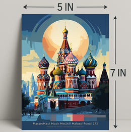 Vibrant Domes Of St. BasilS Cathedral Poster