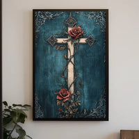Roses and Thorns Gothic Design Artistic and Pop Culture Poster