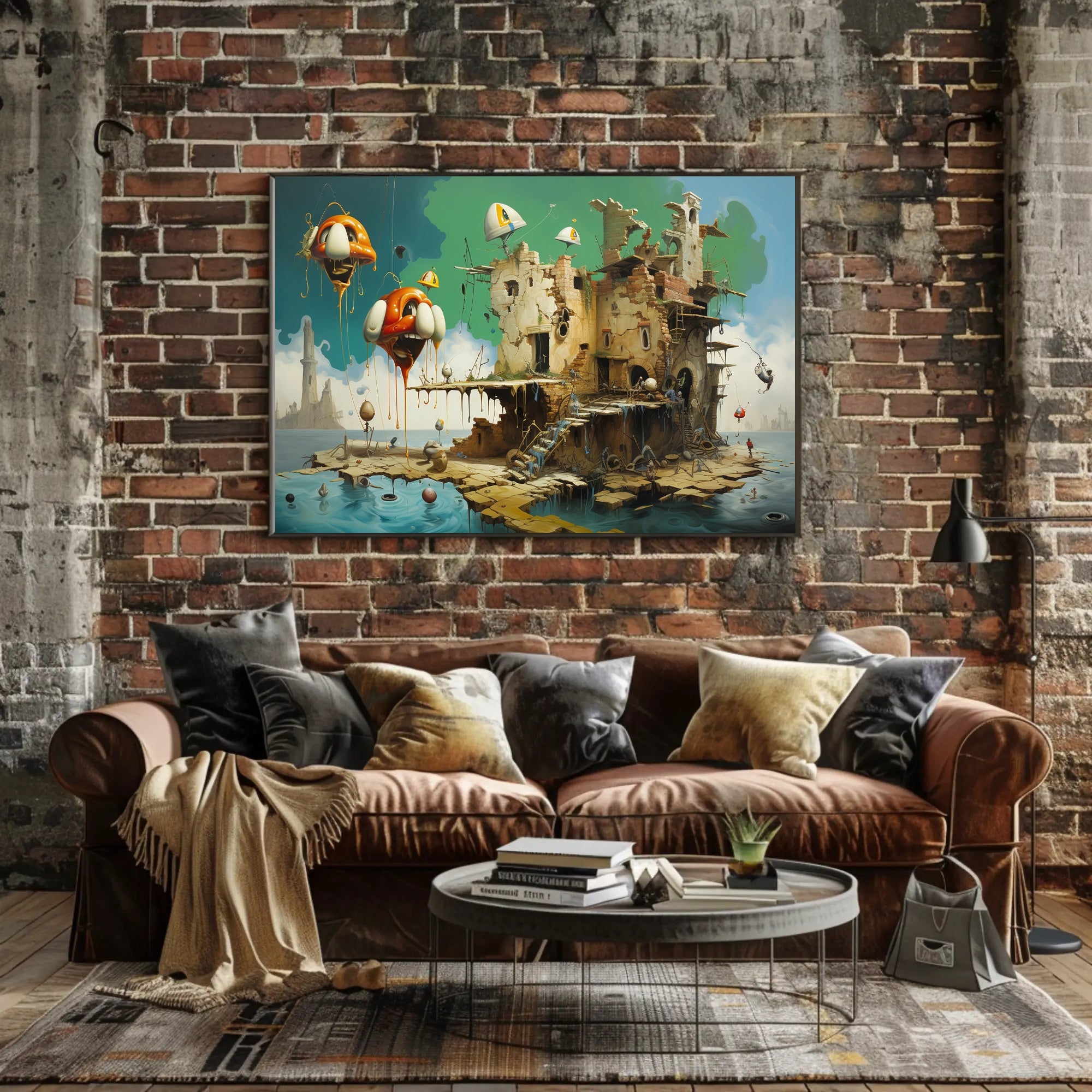 Surrealistic Dreamscape Art Poster, Fantasy or Mythology Poster