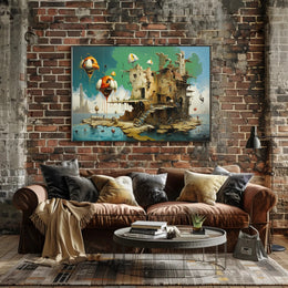 Surrealistic Dreamscape Art Poster, Fantasy or Mythology Poster
