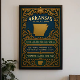 Arkansas The Natural State Poster